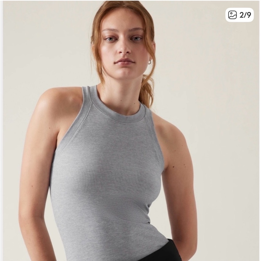 Athleta Ribbed Racerback Tank Top - Picture 2 of 6